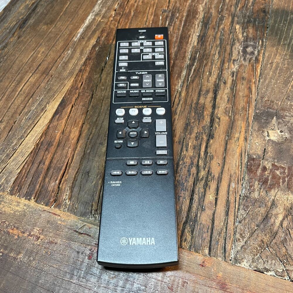 Genuine Yamaha RAV463 ZA11350 AV Audio Receiver Remote Control Untested